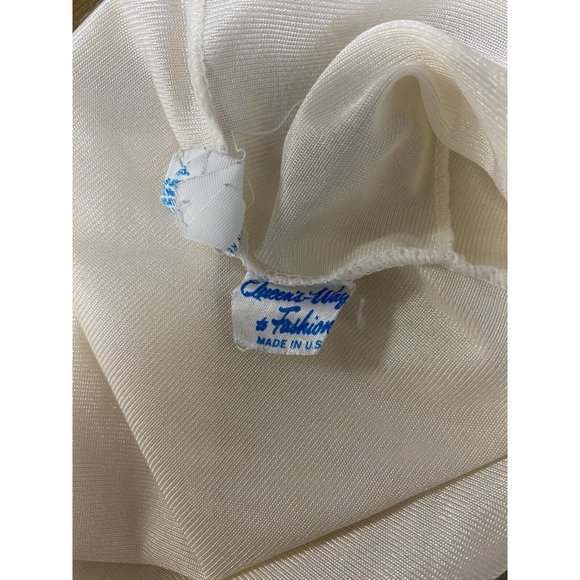 QUEENS WAY TO FASHION LINGERIE Large Ivory Camisole Top Lingerie Lace Tank Shell - Picture 8 of 11